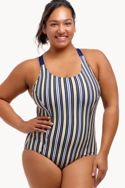 Women Funkita Admiralty Stripe Brace Me Back One Piece