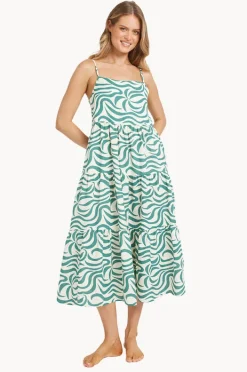 Women Billabong All The Waves Lost Love Maxi Dress