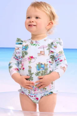 Seafolly Girls Baby Girls Secret Vacay Sunsuit