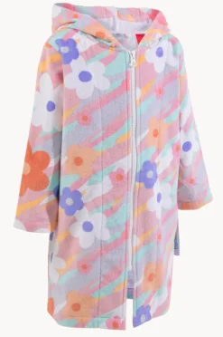 Back Beach Co Baby Petal Splash Hooded Towel Robe 12-24M