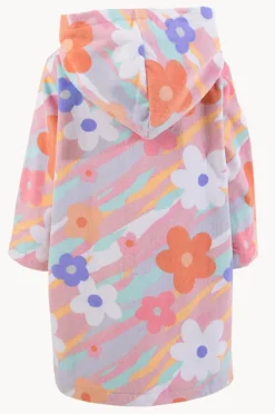 Back Beach Co Baby Petal Splash Hooded Towel Robe 12-24M