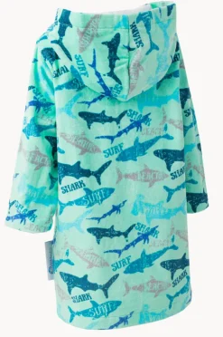 BOY Back Beach Co Baby Sharky Hooded Towelling Robe 12-24M