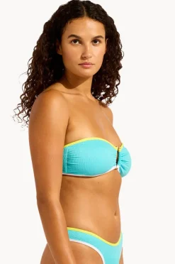 Women Seafolly Beach Bound Ring Front Bandeau