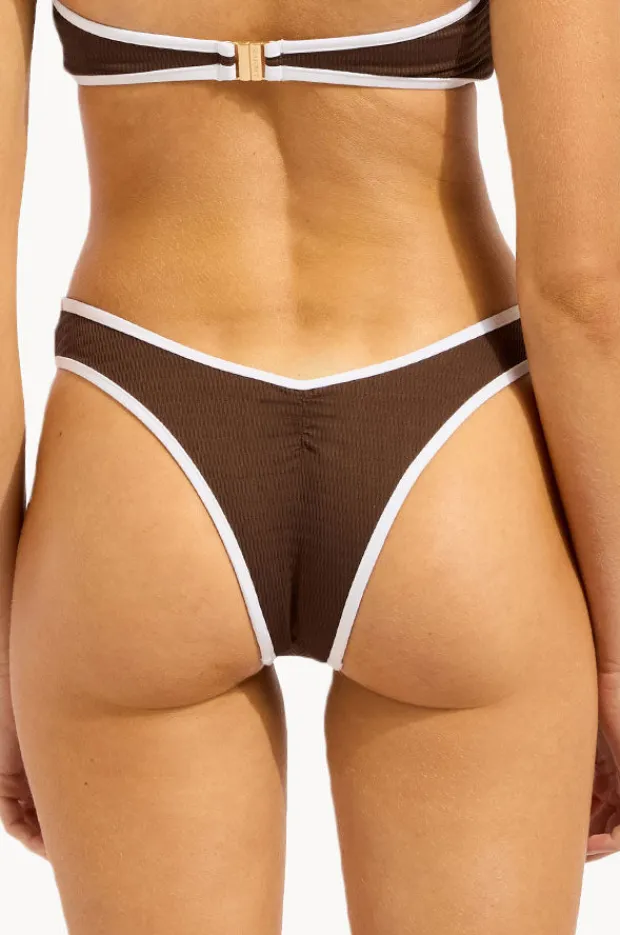 Women Seafolly Beach Bound Scoop High Cut Rio Pant