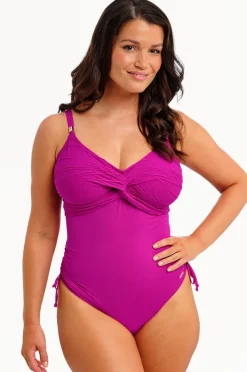 Women Fantasie Beach Waves G Cup Twist Front One Piece