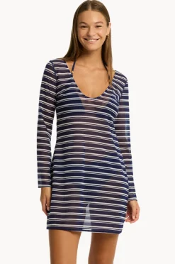 Women Sea Level Biarritz Mesh Short Dress