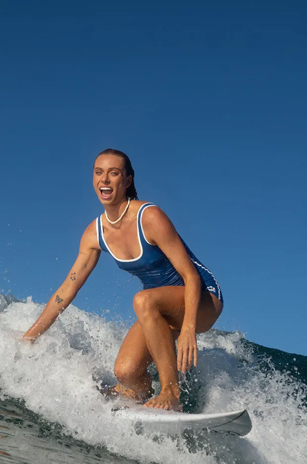 Women Billabong Billa Legit Retro Surf One Piece