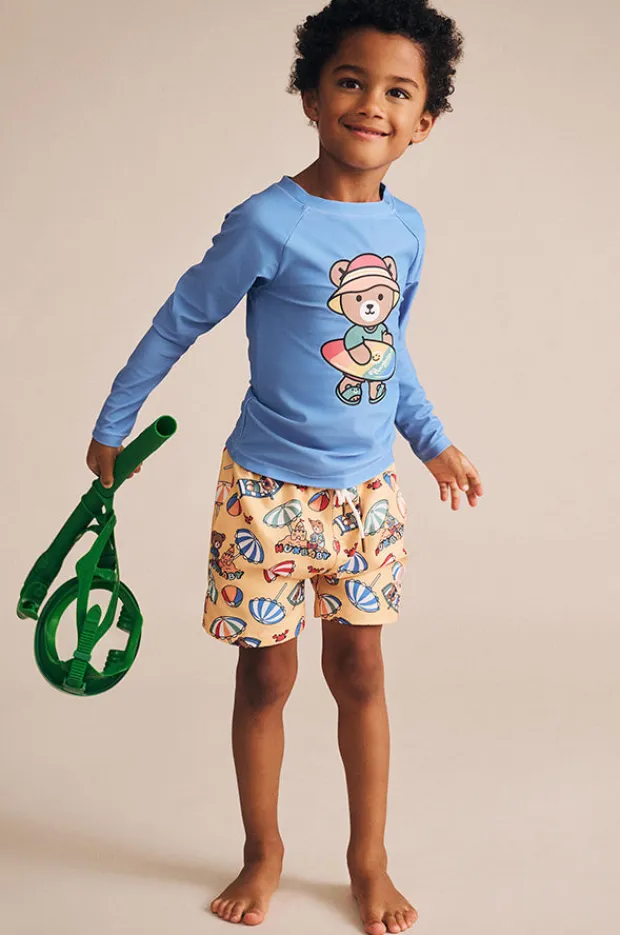 BOY Huxbaby Boys Beach Bear Swim Short