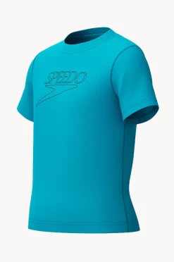 BOY Speedo Boys Classic Logo Short Sleeve Suntop