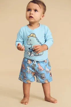 BOY Huxbaby Boys Construction Dino Swim Short