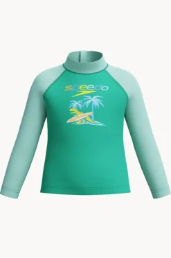 BOY Speedo Boys Print Long Sleeve Suntop
