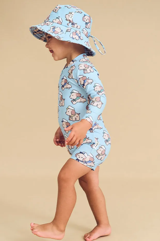 BOY Huxbaby Boys Sailor Pup Sunsuit