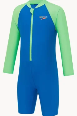 BOY Speedo Boys Splice Long Sleeve Sunsuit