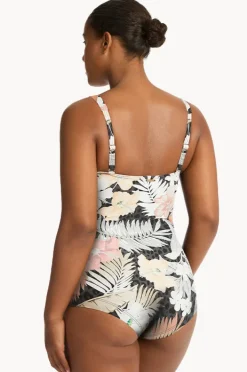 Women Sea Level Calypso Twist Front Boyleg One Piece