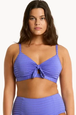 Women Sea Level Capri DD/E Cup Tie Front Bralette