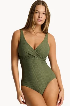 Women Sea Level Caracus Cross Front One Piece