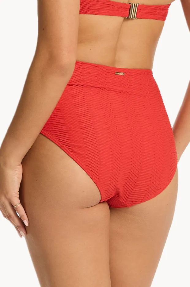 Women Sea Level Caracus Panelled High Waist Pant