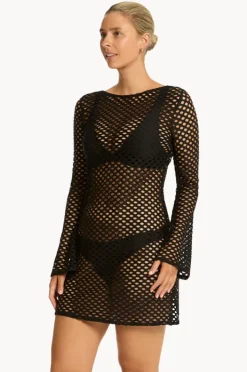 Women Sea Level Castaway Mesh Cover Up