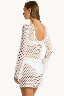 Women Sea Level Castaway Mesh Cover Up