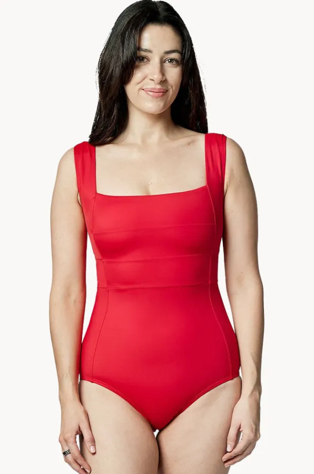 Women Une Piece Classic Square Neck One Piece