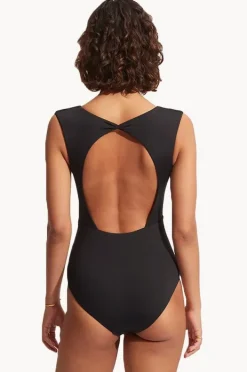 Women Seafolly Collective V Neck One Piece
