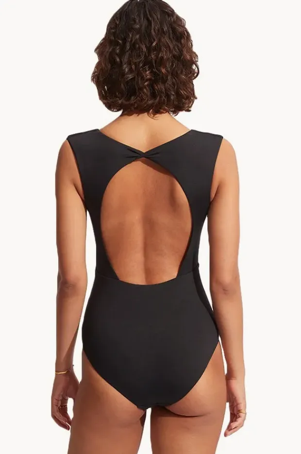 Women Seafolly Collective V Neck One Piece