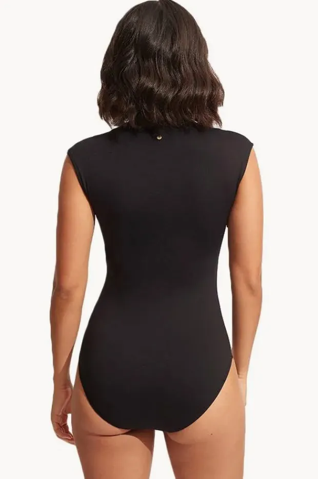 Women Seafolly Collective Zip Front One Piece