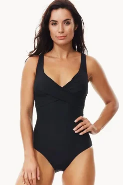 Women Moontide Contours F/G Cup Wrap Front One Piece