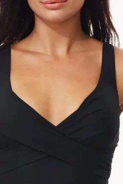Women Moontide Contours F/G Cup Wrap Front One Piece