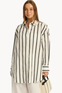 Women Sea Level Corfu Stripe Shirt