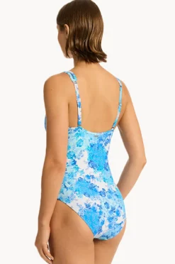 Women Sea Level Daisyfield Spliced One Piece
