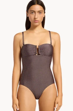 Women Jets Desert Geo Bandeau One Piece