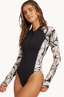 Women Billabong Drifting Coast Long Sleeve Sunsuit