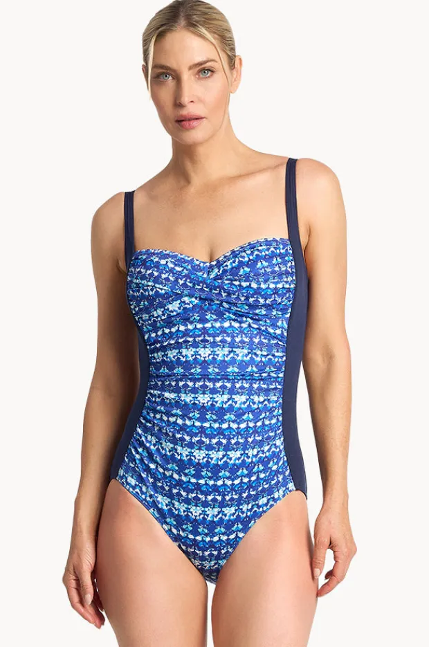 Women Poolproof Dynasty D Cup Cross Front One Piece