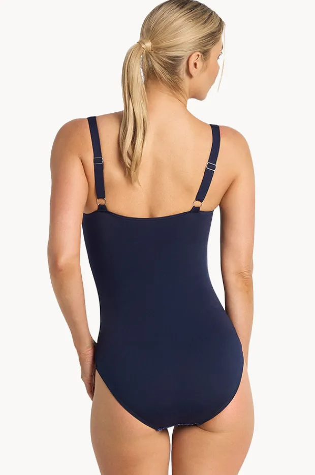 Women Poolproof Dynasty D Cup Cross Front One Piece