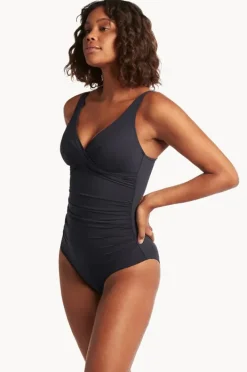 Women Sea Level Eco Essentials Cross Front One Piece