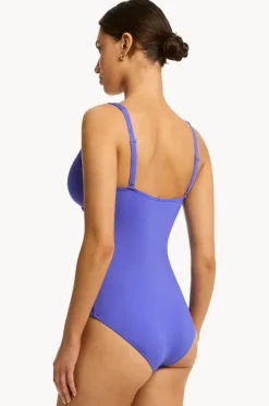 Women Sea Level Eco Essentials Cross Front One Piece