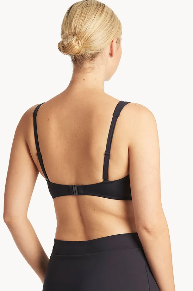 Women Sea Level Eco Essentials Cross Front Bra