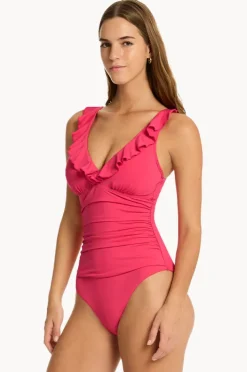 Women Sea Level Eco Essentials D/DD Cup Frill One Piece