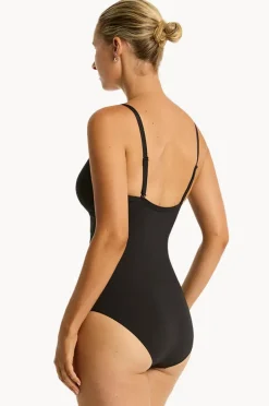 Women Sea Level Eco Essentials DD/E Cup Tie Front One Piece