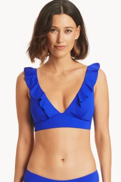 Women Sea Level Eco Essentials Frill Bra