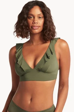 Women Sea Level Eco Essentials Frill Bra