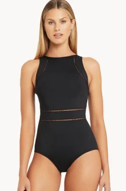 Women Sea Level Eco Essentials High Neck One Piece