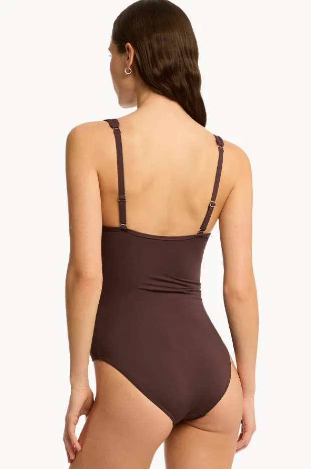 Women Sea Level Eco Essentials Spliced One Piece