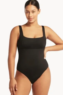 Women Sea Level Eco Essentials Square Neck One Piece