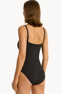 Women Sea Level Eco Essentials Twist Bandeau One Piece
