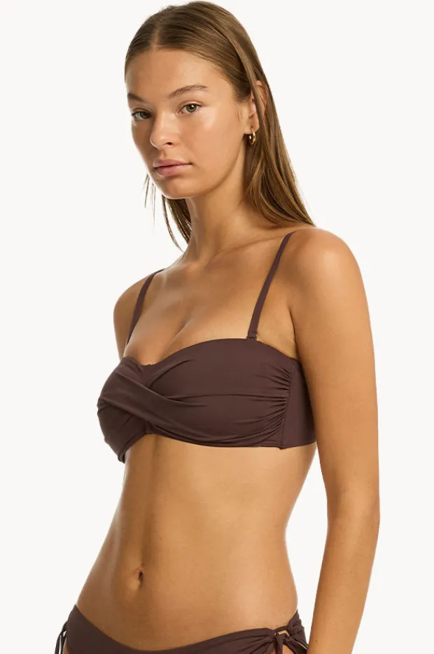 Women Sea Level Eco Essentials Twist Bandeau
