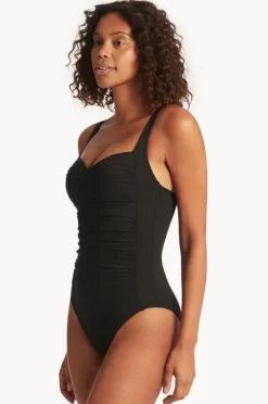 Women Sea Level Eco Essentials Twist Front One Piece