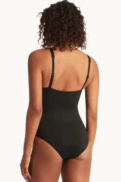 Women Sea Level Eco Essentials Twist Front One Piece
