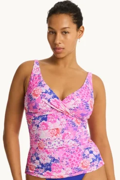 Women Sea Level Fiesta Cross Front Tankini Separate